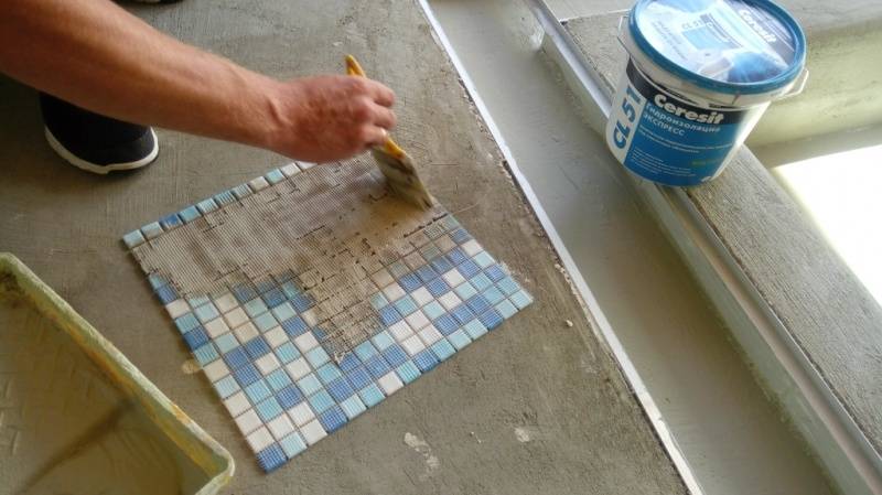 Клей для мозаики на сетке и бумаге - инструкция по выбору смеси для данного типа плитки