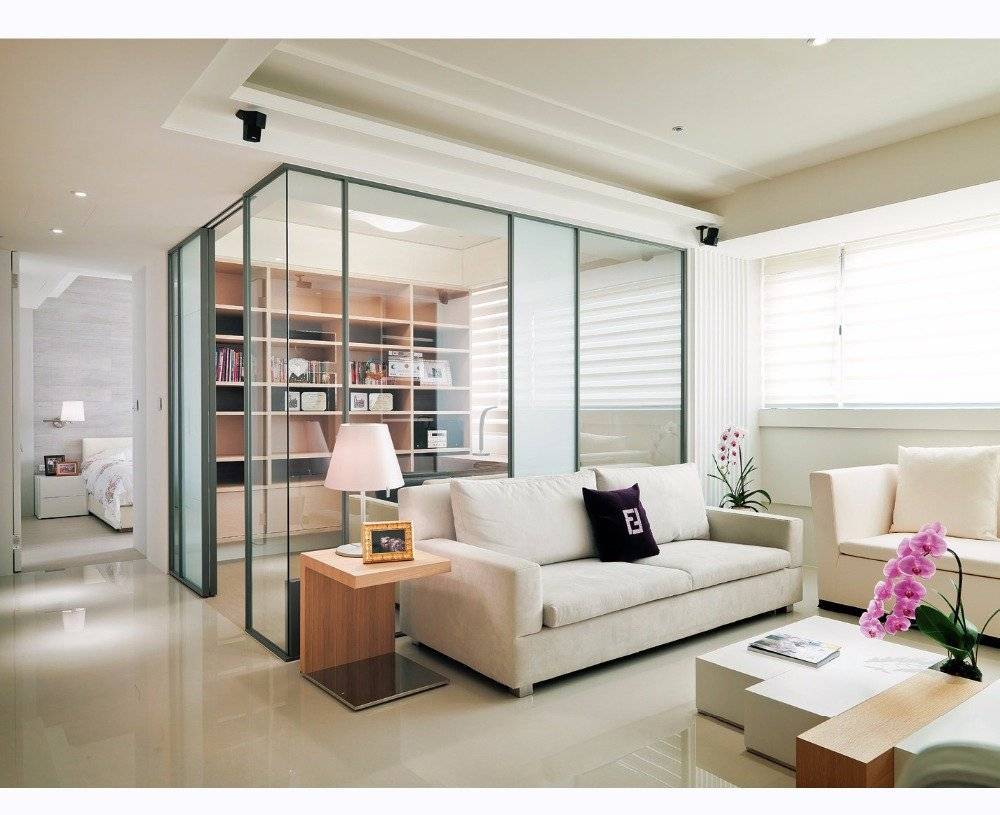 Стеклянные перегородки в квартире (90 фото) - идеи для интерьеров, зонирование
