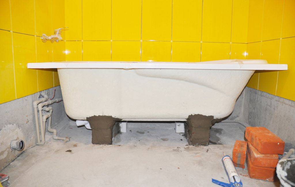 Установка ванны своими руками: как правильно закрепить конструкцию