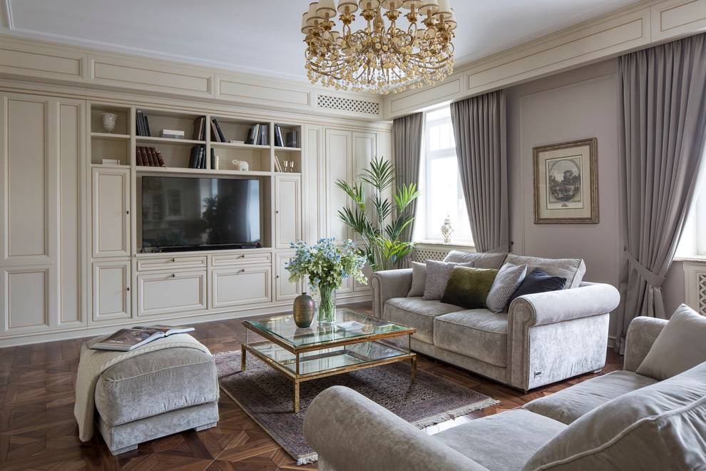 Мебель для гостиной в классическом стиле — примеры красивого дизайна