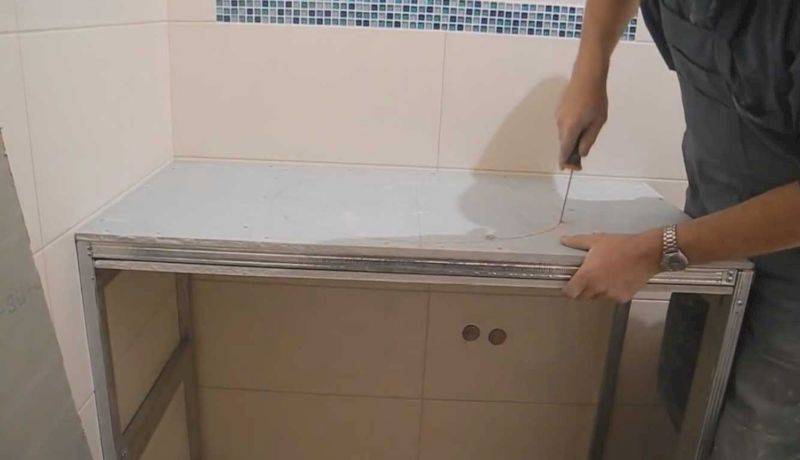 Установка столешницы своими руками - 155 фото обновления столешницы на кухне и в ванной комнате