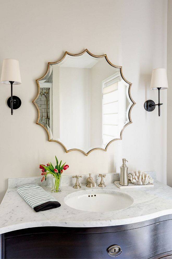 Как рассчитать высоту и закрепить зеркало в ванной