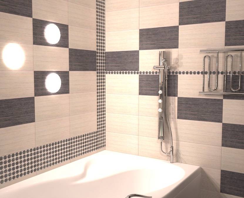Раскладка плитки в ванной: правила и способы, цветовые особенности, идеи для пола и стен