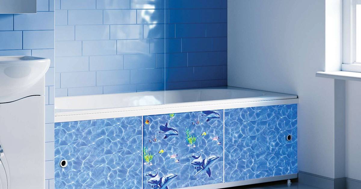 Экран под ванну из плитки: выбор конструкции и керамики