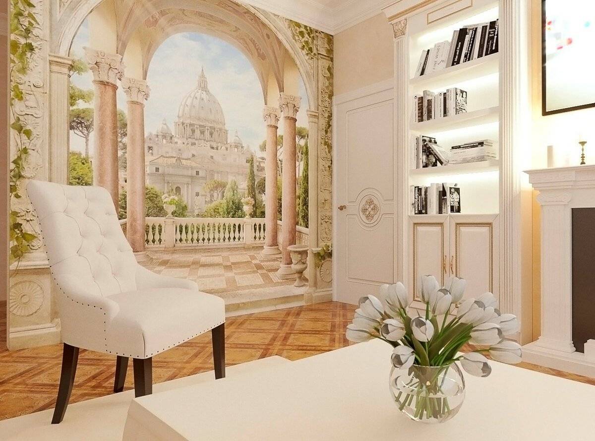 Фреска в интерьере – как она выглядит в прихожей, гостиной, кухни и спальни? 150+ фото вариантов оригинальных идей