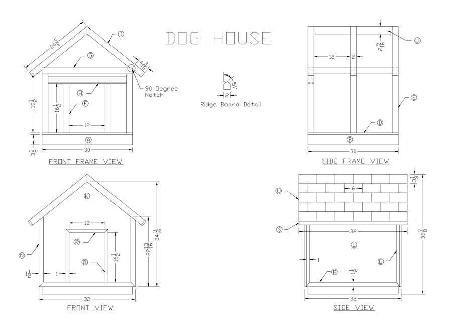 Будка для собаки своими руками: размеры, чертежи, выбор материалов, фото