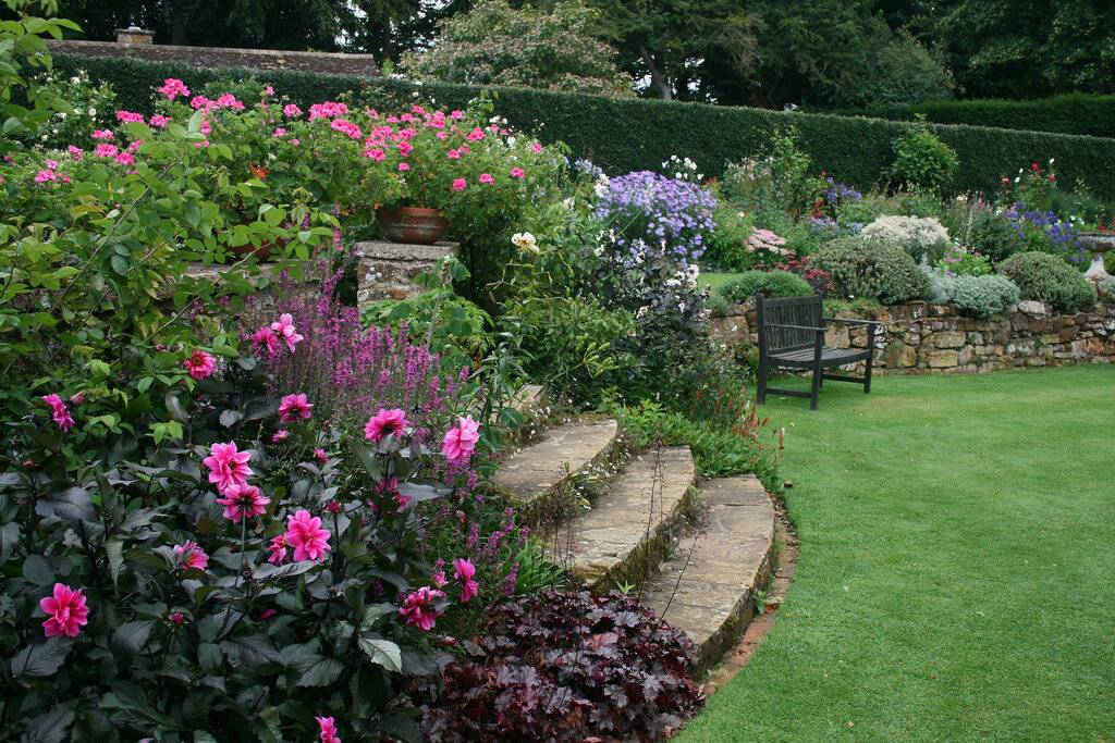 Английские сады с розами фото