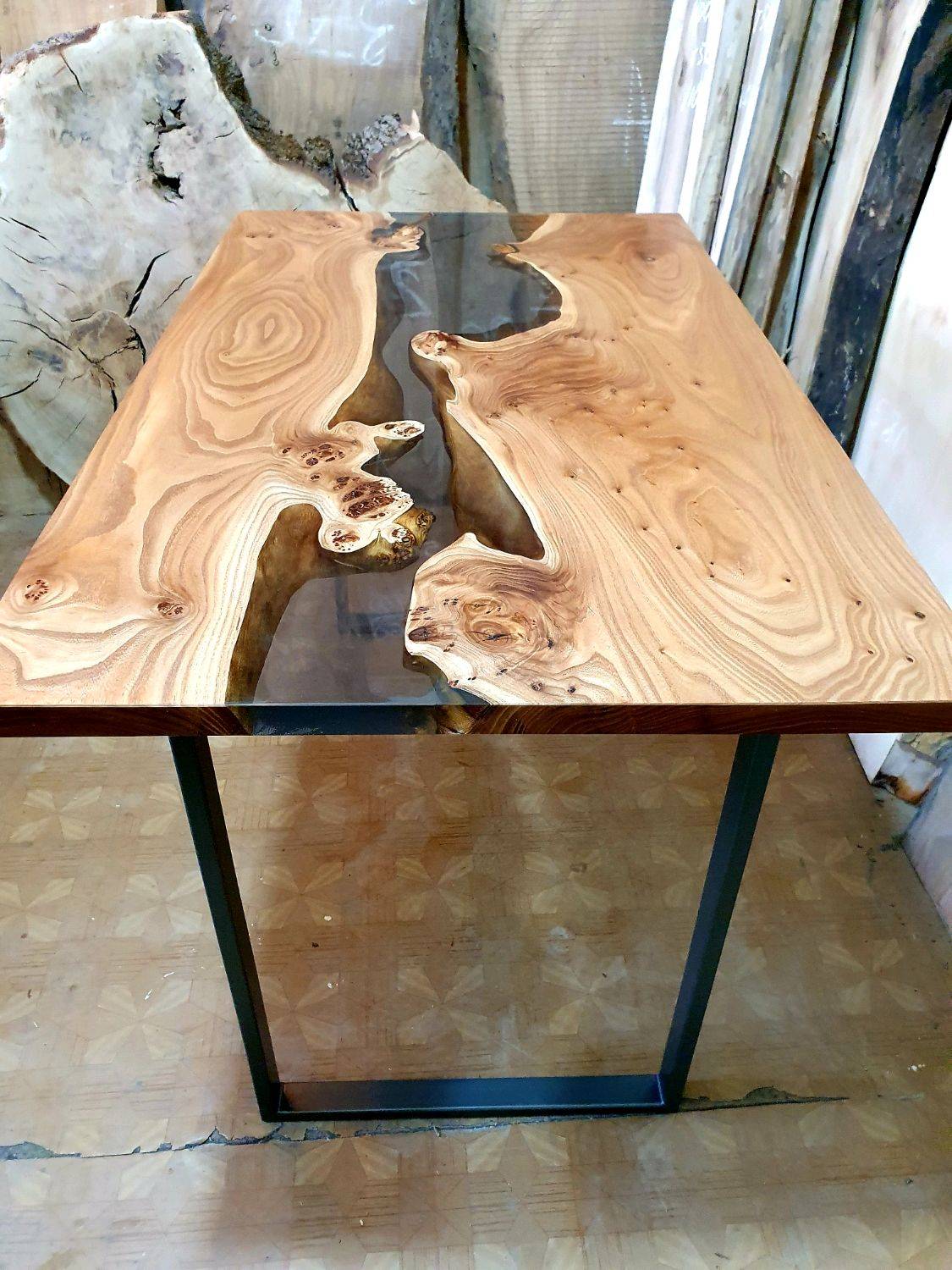Эпоксидный стол своими руками - пошаговый мастер-класс от заливки до финишной обработки (110 фото)