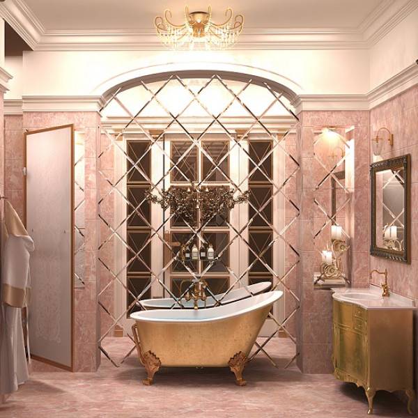 Зеркальная плитка для ванной (41 фото) комнаты: что это такое и какие тонкости монтажа бывают