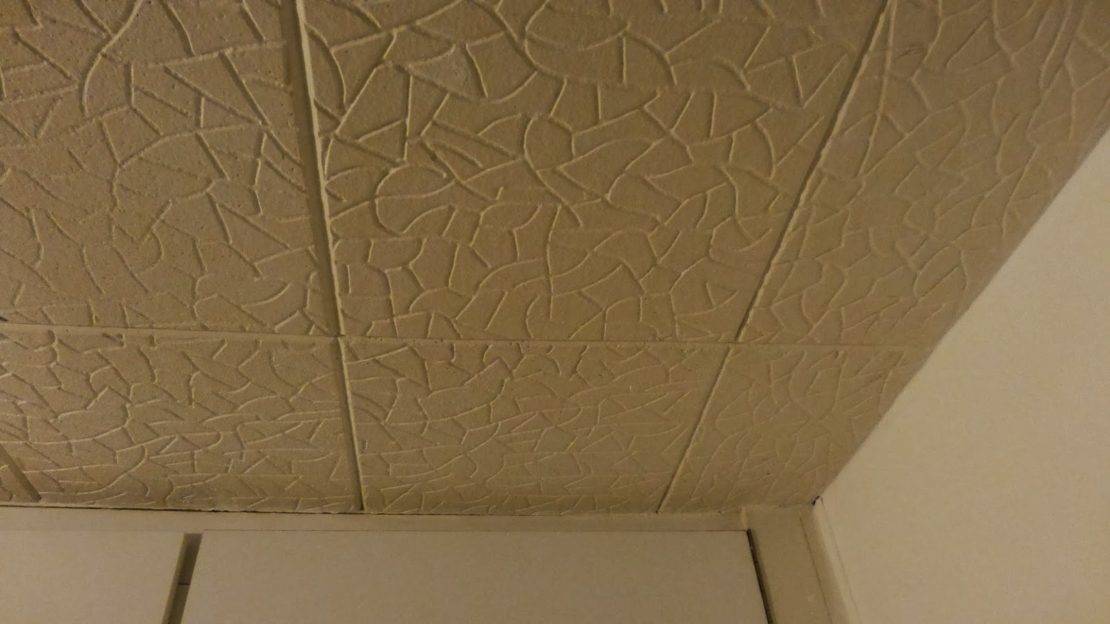 Окрашивание потолочной плитки из пенопласта водоэмульсионкой