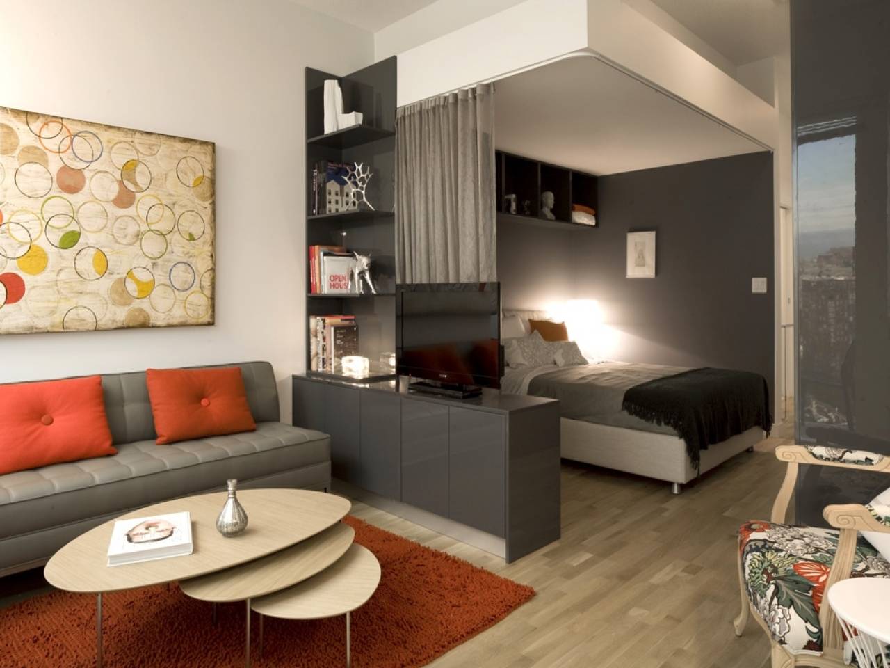 Дизайн однокомнатной квартиры: 120 фото лучших идей планировки и зонирования