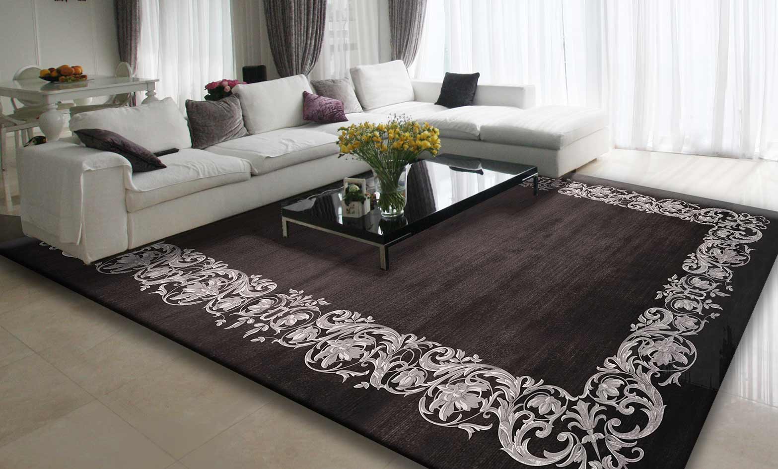 13 вариантов ковров на пол гостиной