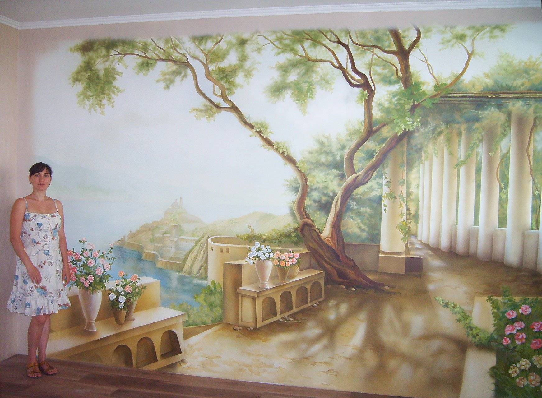 Нарисовать на стене в квартире картину