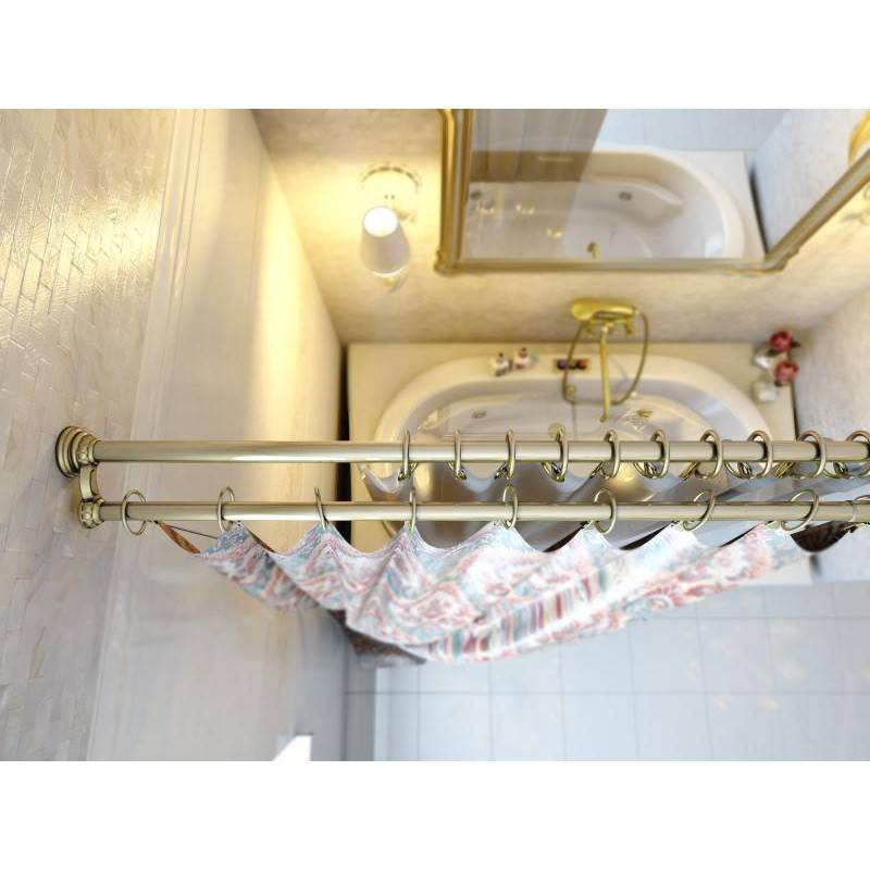 Штанга (карниз) для шторы в ванную: виды, материалы, выбор, установка