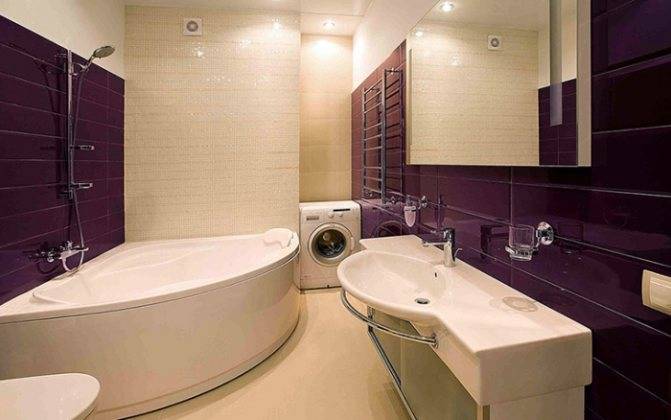 Дизайн ванной комнаты с угловой ванной: фото интерьера