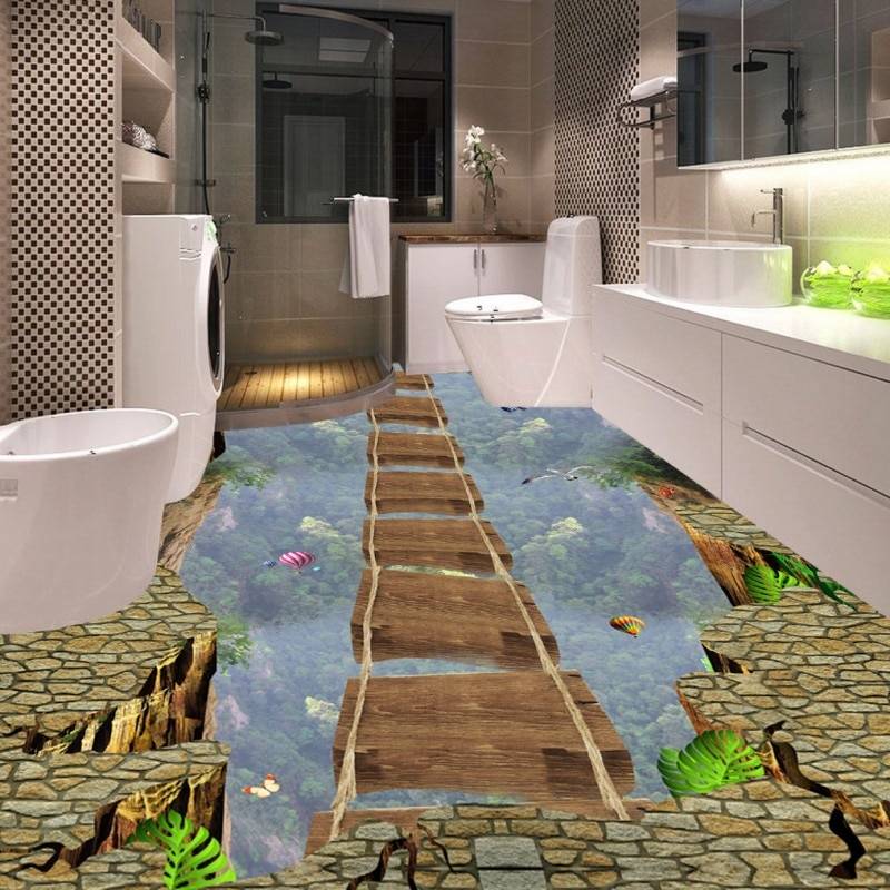 Наливной пол в ванной комнате - 92 фото создания пола вашей мечты
