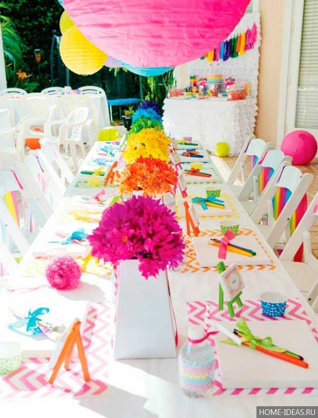 Как украсить стол на день рождения или праздник