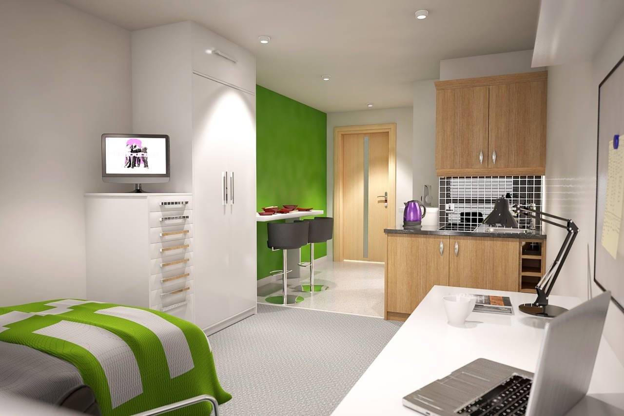 Дизайн комнаты в общежитии: 18 кв м или 12 кв м