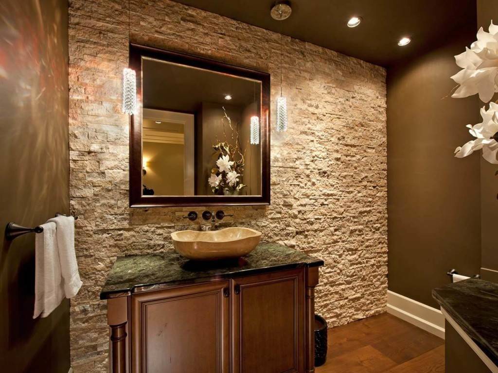 Искусственный камень в ванной комнате. Обзор аксессуаров из камня и рекомендации по отделке