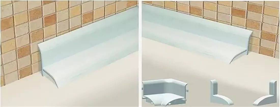 Плинтус для ванны — важная отделочная часть санузла - строительный портал