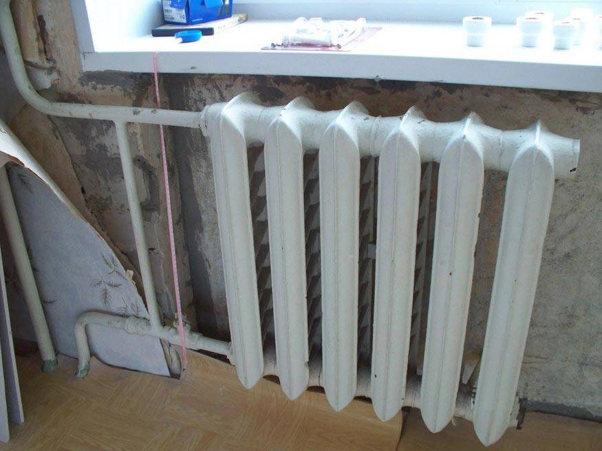 Подключение чугунных радиаторов отопления