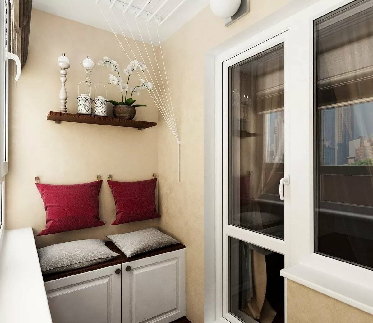 Как обустроть маленький балкон: уютный дизайн, мебель, отделка
