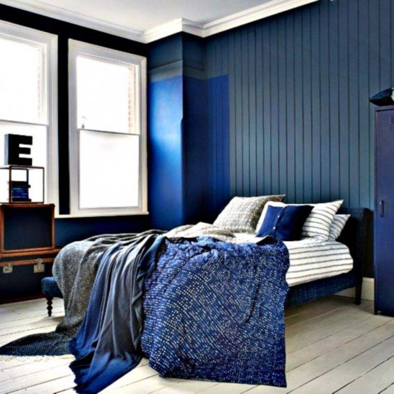Дизайн синей спальни: 60+ фото в интерьере, современные идеи оформления