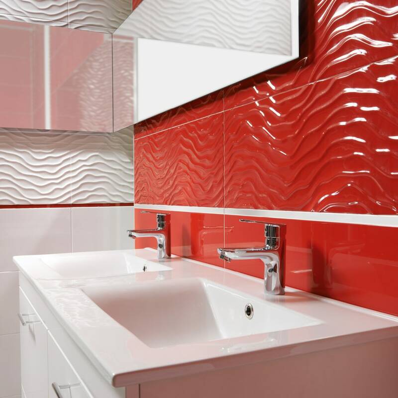 3d плитка для ванной (45 фото): дизайнерское решение