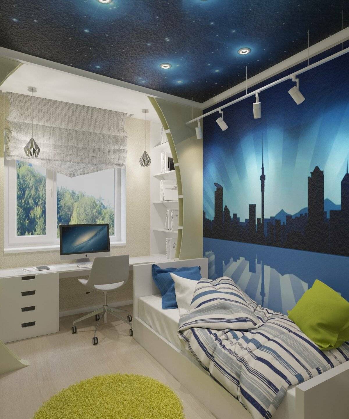 Идеи дизайна интерьера спальных комнат для мальчиков подростков — дизайн и фото