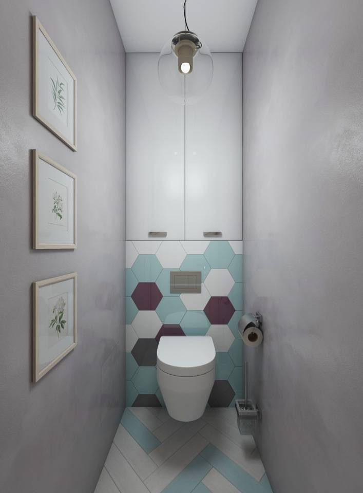 Дизайн маленького туалета: 75 фото и решений