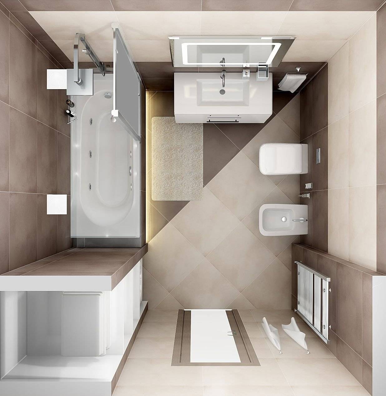 Ванная 5 кв. м. — примеры красивого дизайна и нестандартной планировки (95 фото идей)