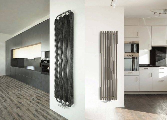 Вертикальные радиаторы отопления для квартиры и батареи трубчатые высокие настенные
