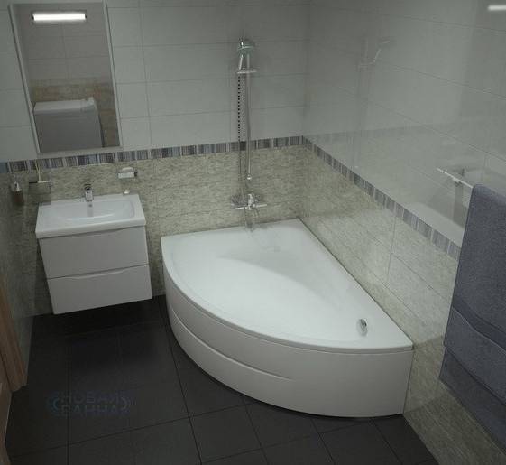 Угловая ванна в маленькой комнате: выбираем модель и форму правильно