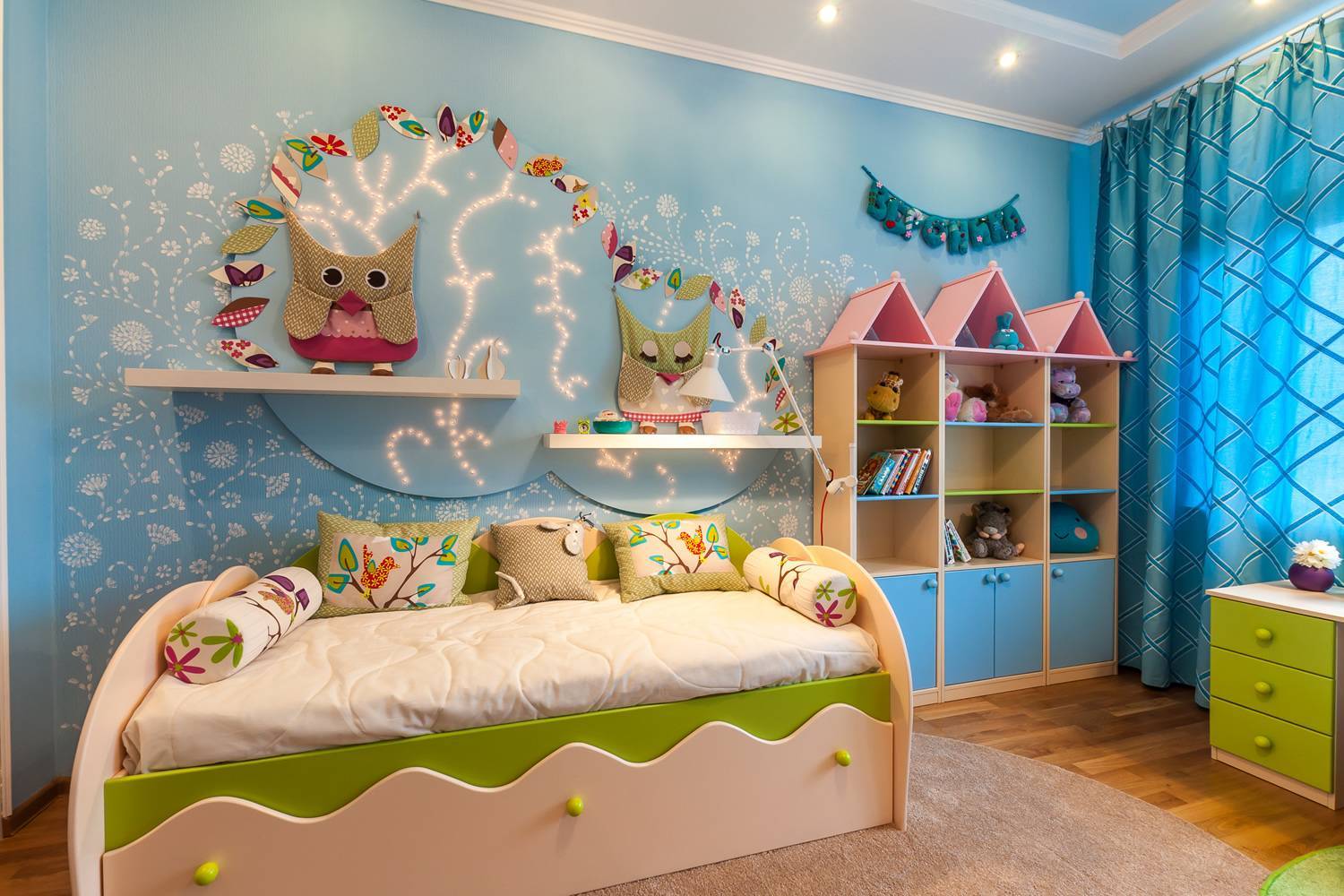 Интерьер детской спальни в современном стиле на 70 фото