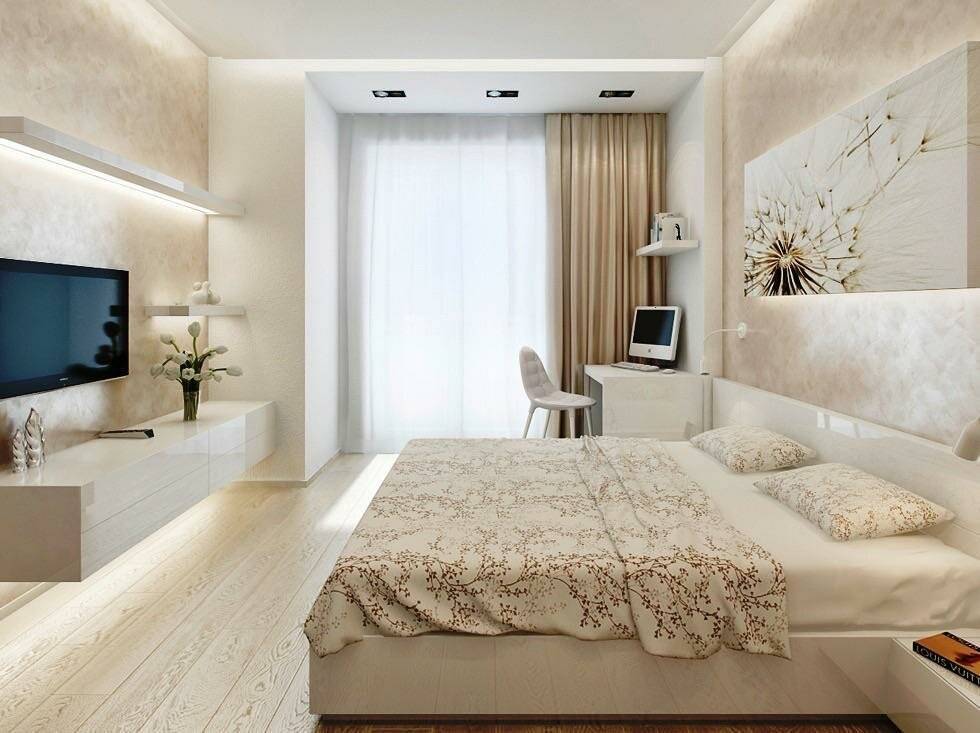 Дизайн интерьера спальни 15 кв. м.: зонирование, размещение и примеры удачной планировки спальни (150 фото)
