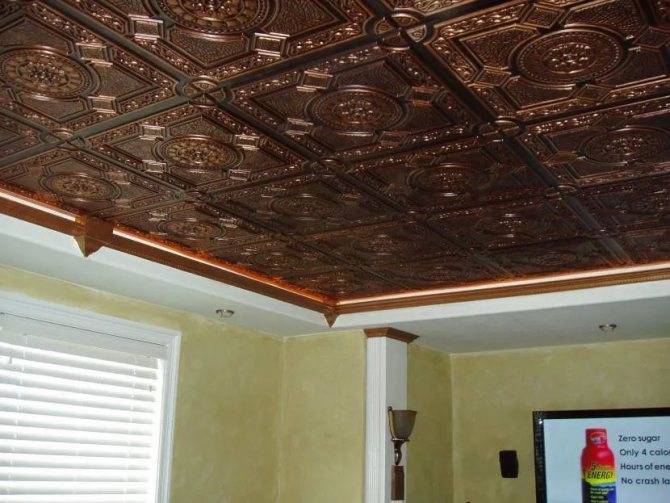 Покраска потолочной плитки из пенопласта: чем и как