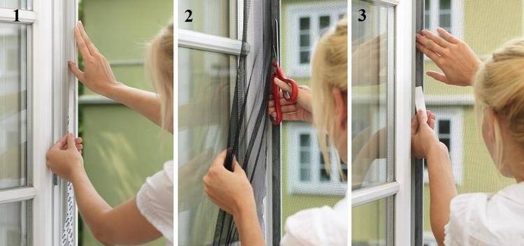 Как установить москитную сетку на пластиковое окно: инструкция по креплению