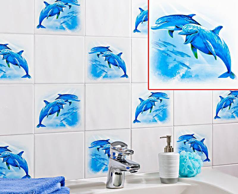 Наклейки для ванной комнаты (50 фото) виниловые — отличная идея для декора