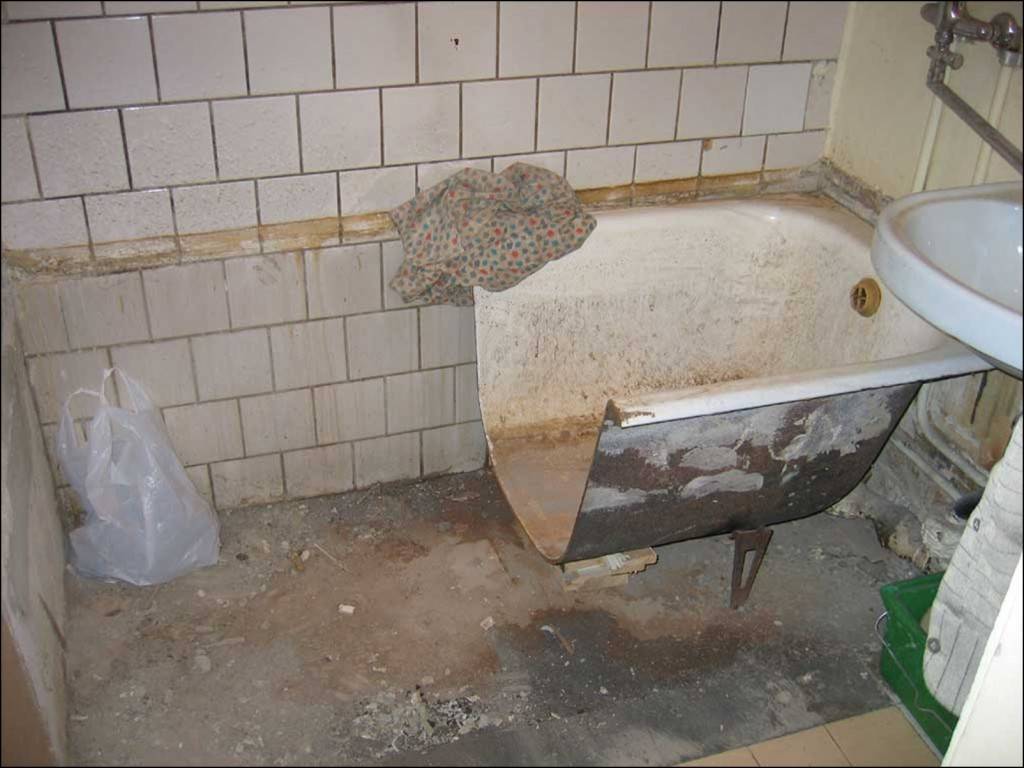 Демонтаж чугунной ванны способы демонтажа, разбития