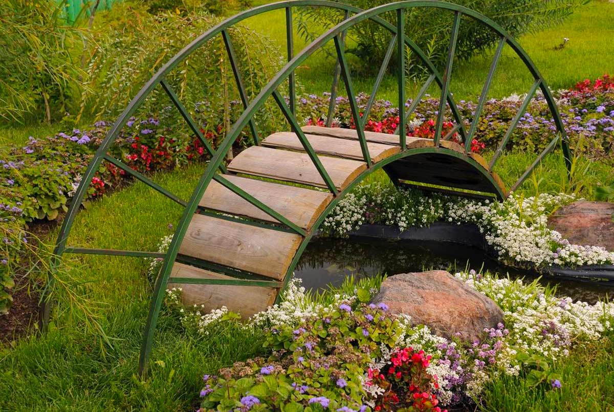Садовые мостики: 15 фото и видеоинструкция по изготовлению