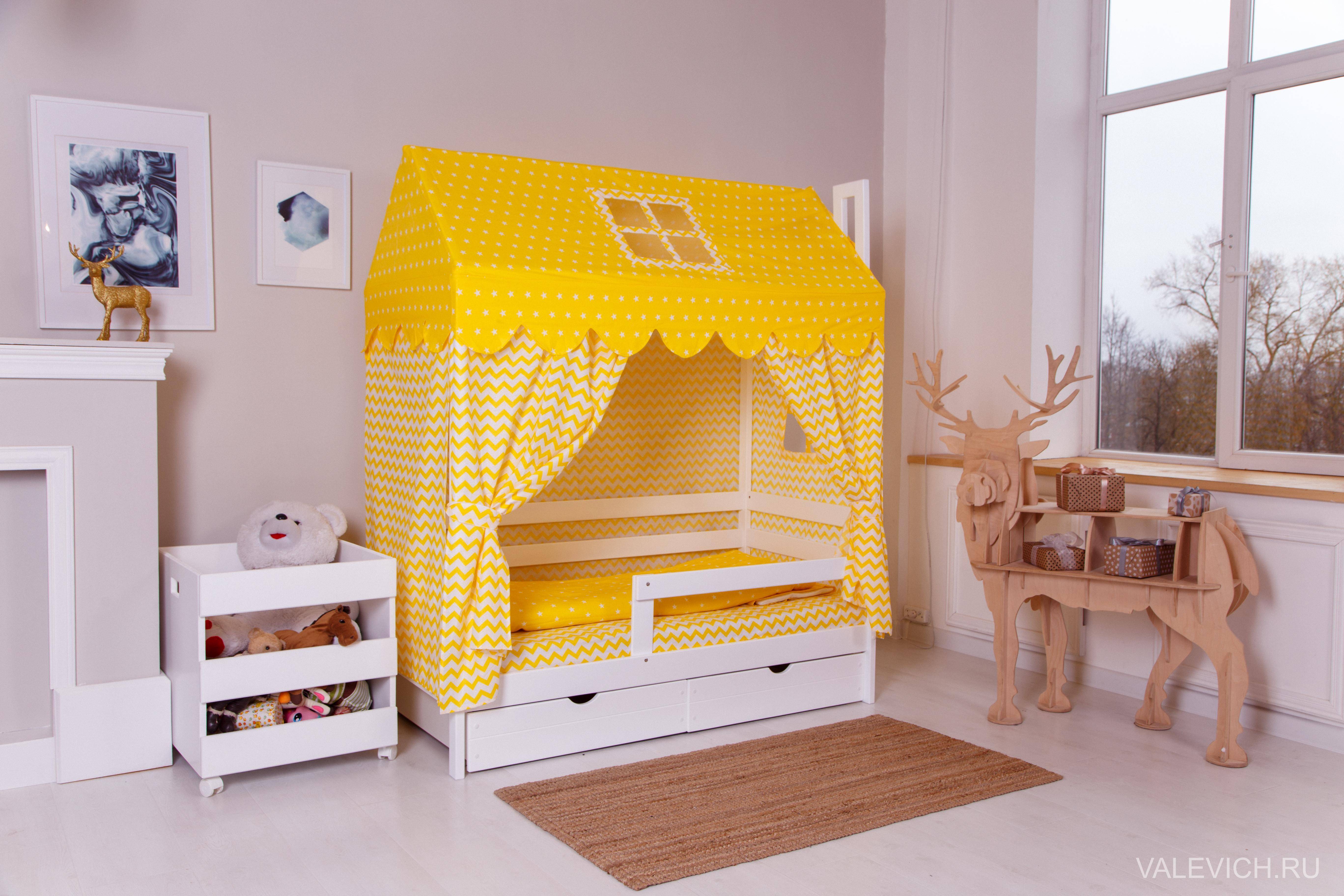 Дизайн детской с двухъярусной кроватью для девочек или мальчиков — дизайн и фото