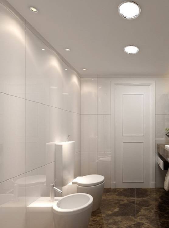 Светильники для ванной комнаты - фото, расположение и типы