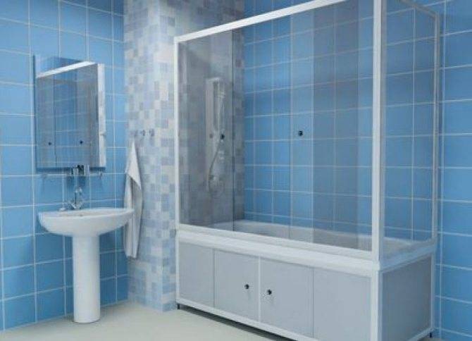 Раздвижные ширмы для ванной: виды и установка