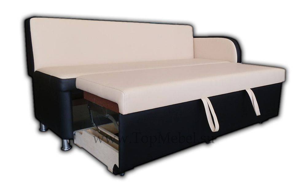 Узкие прямые диваны для кухни со спальным местом