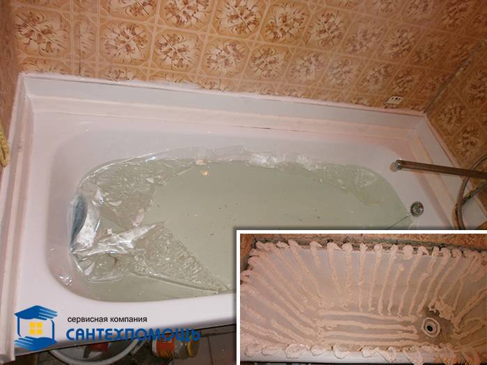 Акриловый вкладыш ванна в ванну