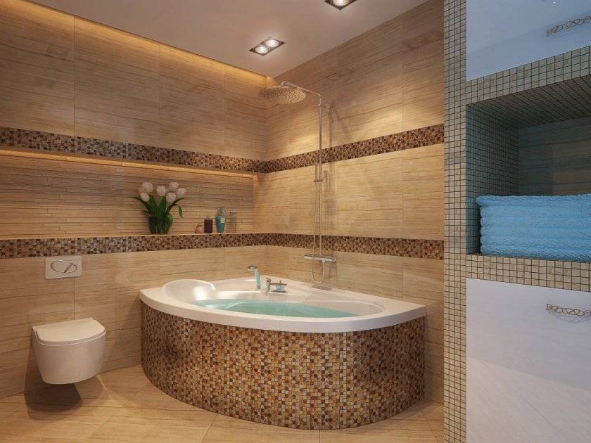 Дизайн узкой ванной комнаты: 65 фото красивых решений