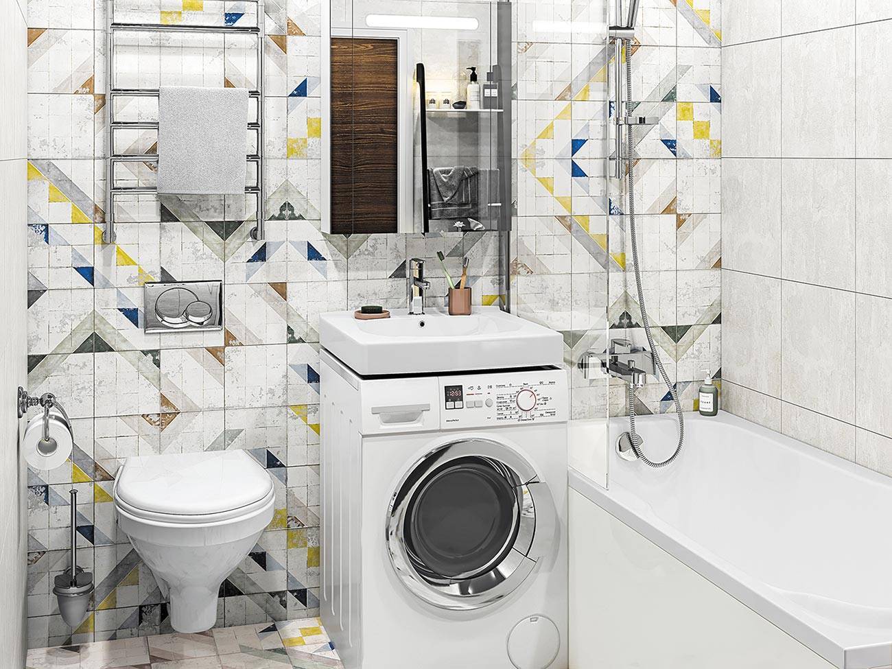 Раковина над стиральной машиной для ванной комнаты: инструкция по установке, видео и фото
