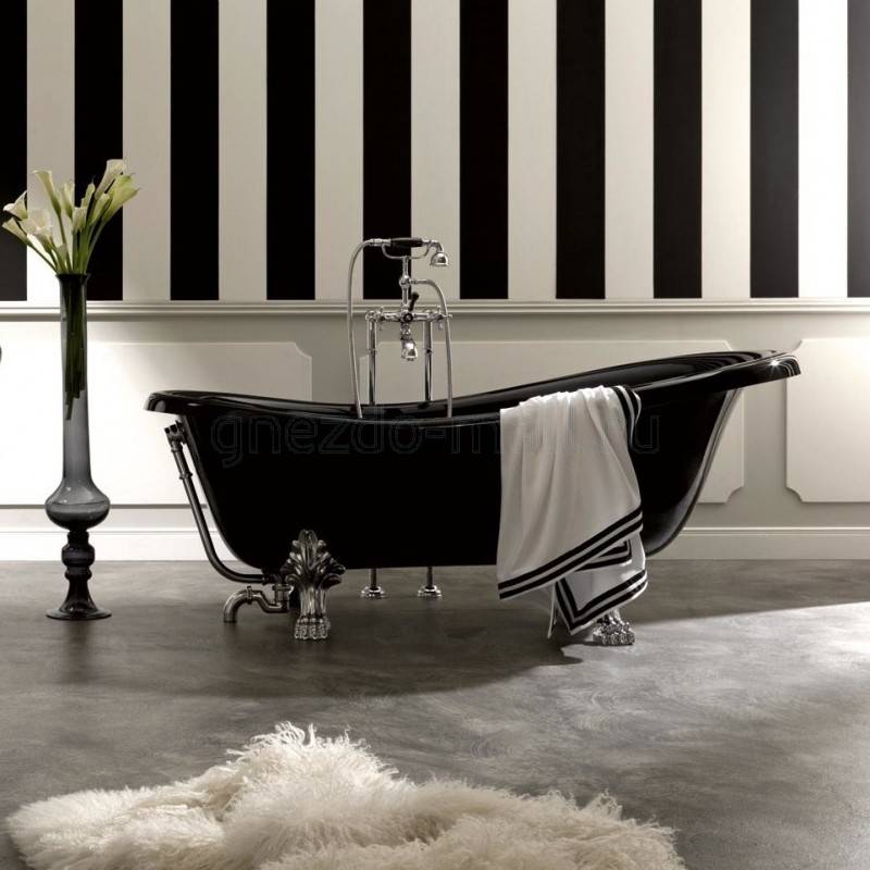 Ванна отдельностоящая: нотки роскоши и шика в дизайне ванной комнаты