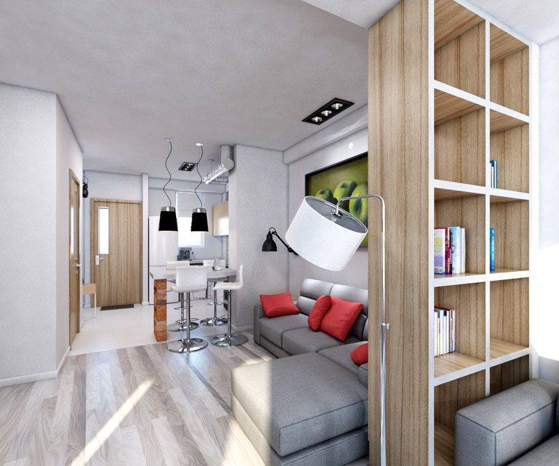 Дизайн однокомнатной квартиры 35 кв. м – фото лучших проектов!