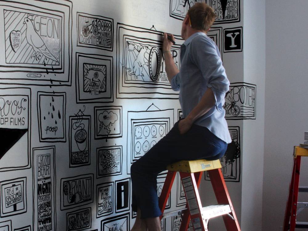 Рисунки на стене (38 фото) карандашом и другие виды оформления: как сделать своими руками, видео и фото